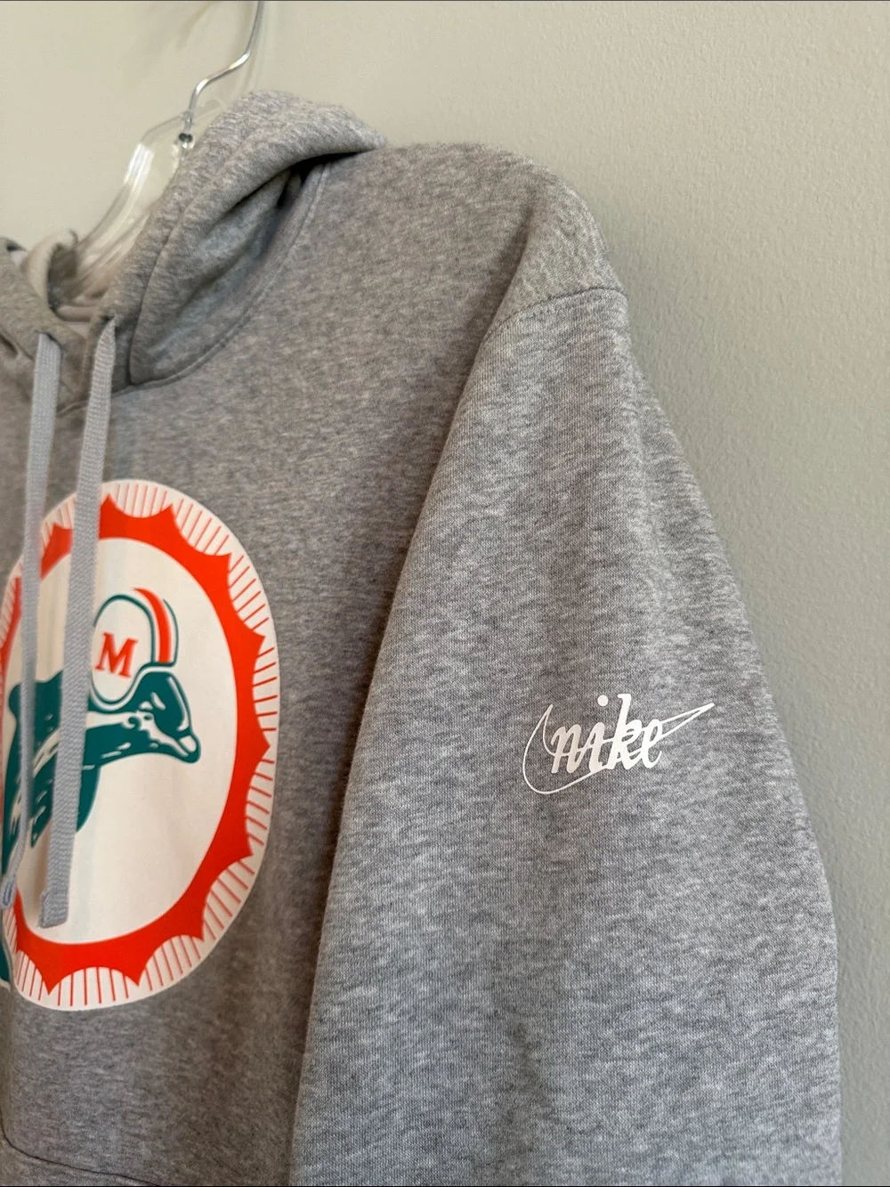 Nike Gray Hoodie Miami Dolphins